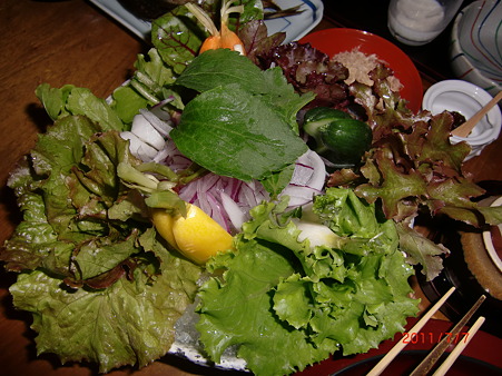 平山旅館サラダ