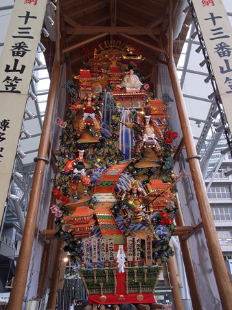 01 博多祇園山笠 飾り山 博多駅 2012年 六波羅合戦(ろくはらのかっせん)写真画像