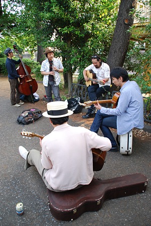 公園にて