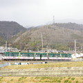 京阪石坂線「お〜いお茶」ラッピング電車